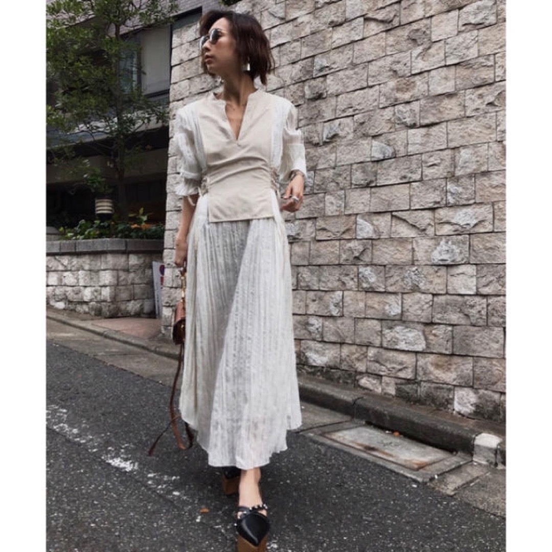 AMERI WASHI LAYERED DRESS ワンピース