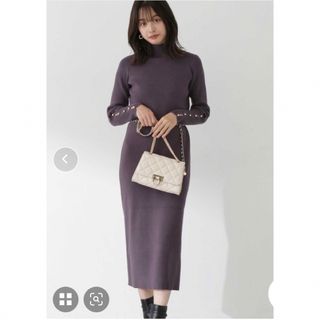 プロポーションボディドレッシング(PROPORTION BODY DRESSING)のプロポーションボディドレッシング♡チェーンベルト付ニットワンピース(ロングワンピース/マキシワンピース)