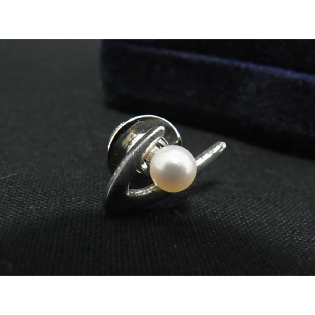 MIKIMOTO ミキモト パール ピンブローチ 本真珠 気が付い silver金具 MIKIMOTO ミキモト パール ピンブローチ 本真珠 気が付い silver金具