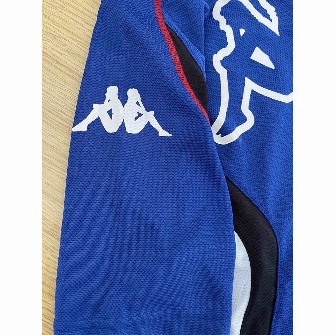 Kappa(カッパ)のkappa Tシャツ サッカー 青 130 スポーツ/アウトドアのサッカー/フットサル(ウェア)の商品写真
