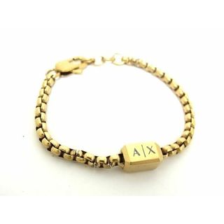 アルマーニエクスチェンジ(ARMANI EXCHANGE)の■美品■ ARMANI EXCHANGE アルマーニエクスチェンジ スチール ブレスレット アクセサリー レディース ゴールド系 DD3987(その他)