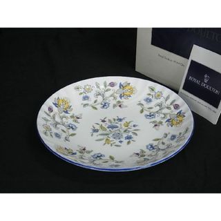 ミントン(MINTON)の■新品■未使用■ MINTON ミントン ハドンホール ブルー ファインボーンチャイナ プレート 丸皿 食器 テーブルウェア ブルー系 DD6159(食器)