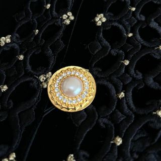 極美品 GIVENCHY ベロア 刺繍 金ボタン ノーカラージャケット 10
