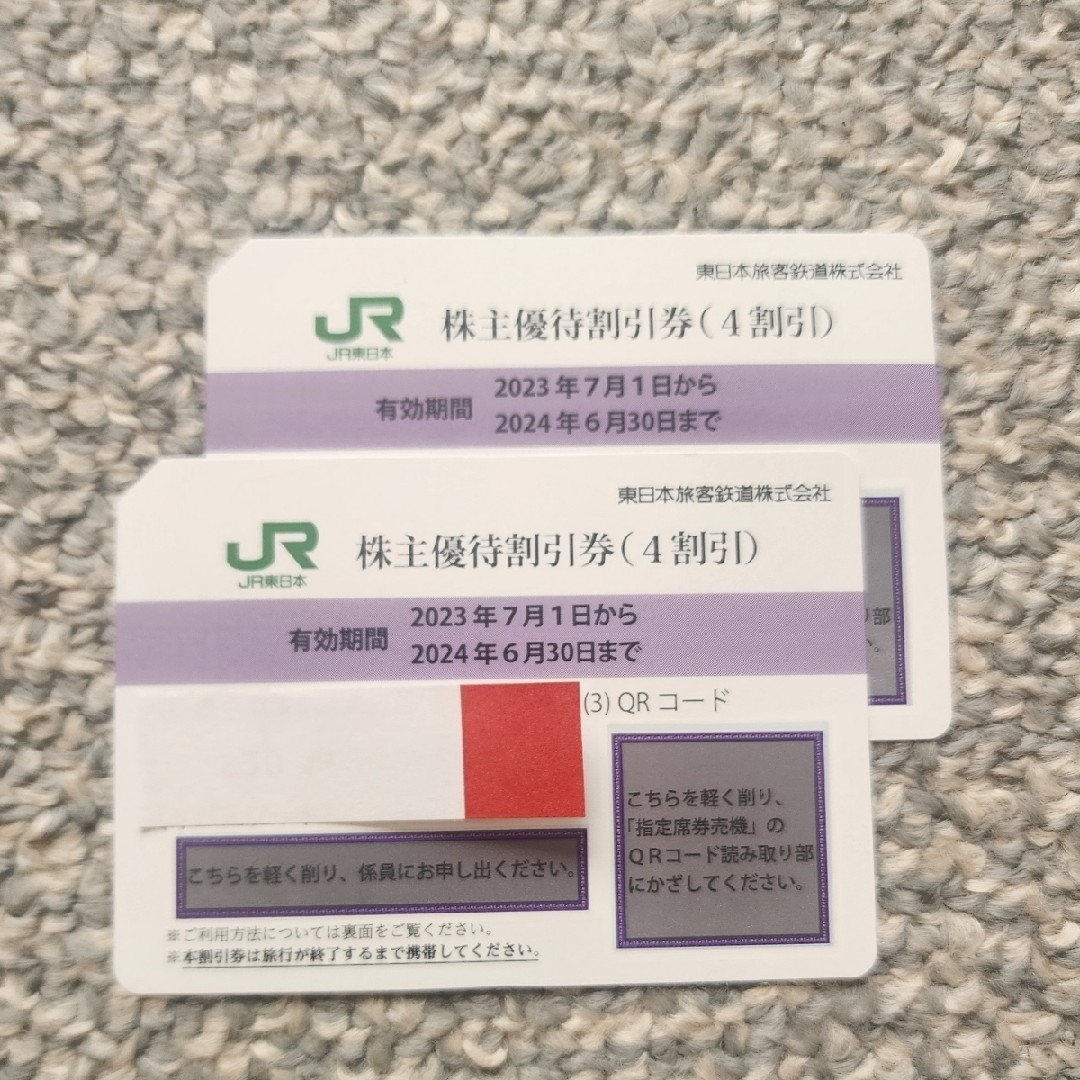 JR 東日本　株主優待券　2枚 | フリマアプリ ラクマ