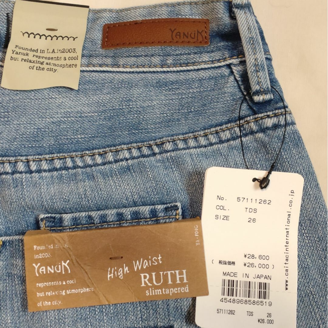 YANUK - 新品 ヤヌーク 新素材 High Waist RUTH 26 田中みな実 YANUK - 新品 ヤヌーク 新素材 High Waist RUTH 26 田中みな実
