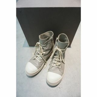 Rick Owens リックオウエンス RAMONES ラモーンズ スウェードレザーハイカットスニーカー サイドジップ ブラウン