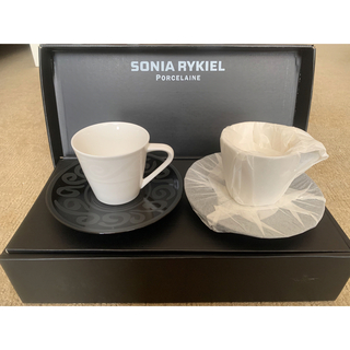 ソニアリキエル(SONIA RYKIEL)の【未使用品】SONIA RYKIEL ペアコーヒーカップ(食器)