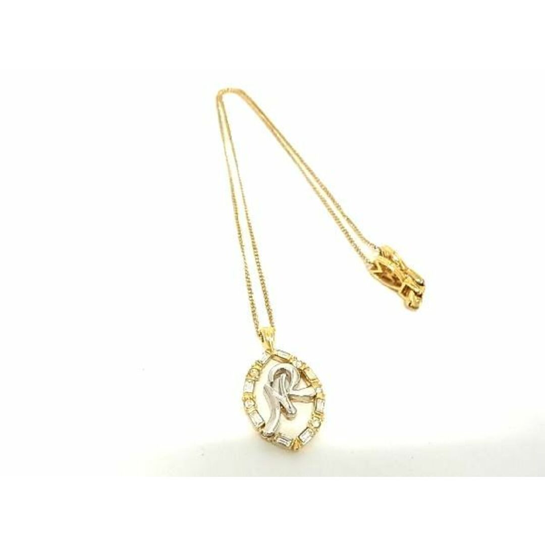 ■極美品■ NINA RICCI ニナリッチ ラインストーン ネックレス アクセサリー レディース ゴールド系×シルバー系 DD4592 |  フリマアプリ ラクマ