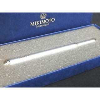 ミキモト(MIKIMOTO)の■新品同様■ MIKIMOTO ミキモト 本真珠 アコヤ真珠 パール 約0.4mm ボールペン 筆記用具 文房具 ステーショナリー シルバー系 DD5200(その他)