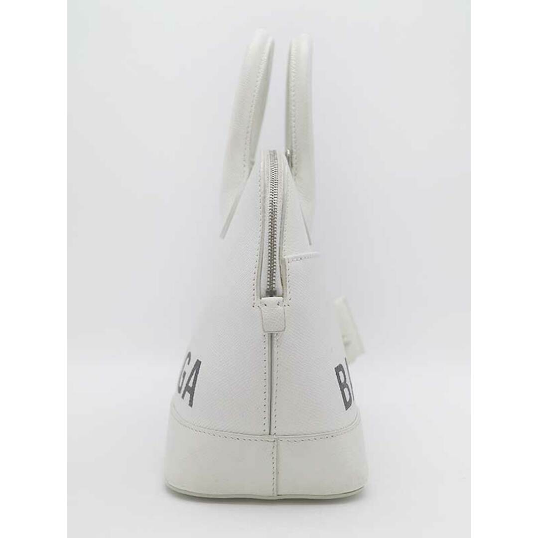 新品未使用品ＳBALENCIAGA バレンシアガ VILLE ビルトップ ハンドルS ロゴショルダーバッグ ホワイト