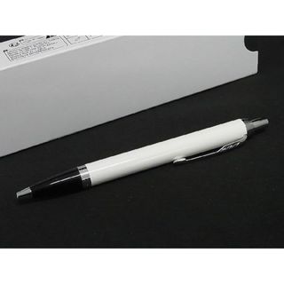 パーカー(Parker)の■新品同様■ PARKER パーカー IM ノック式 ボールペン 筆記用具 文房具 ステーショナリー ホワイト系×ブラック系 DD3560(ペン/マーカー)