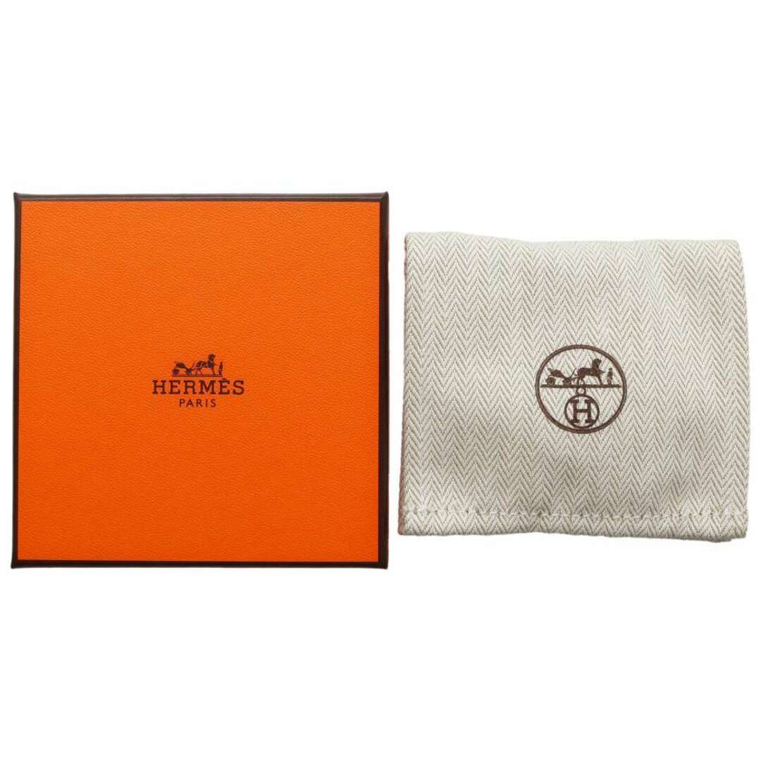 エルメス ピアス オランプ エトゥープ/ゴールド金具 ヴォーエプソン HERMES アクセサリー