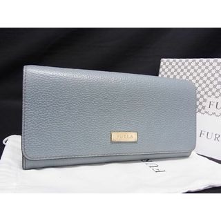 新品 フルラ FURLA 長財布 ヴィラ コンチネンタルスリム ライトブルー 水色