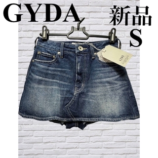 ジェイダ(GYDA)のGYDA 新品 ヴィンテージデニム ミニスカート風ショートパンツ S インディゴ(ショートパンツ)