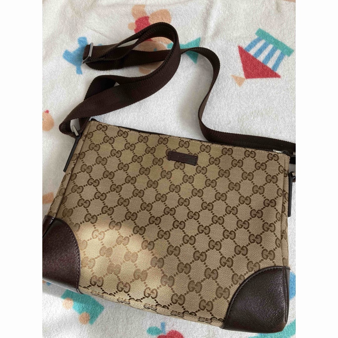 Gucci - グッチ GGキャンバス レザー ショルダーバッグの+inforsante.fr