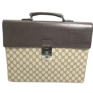 グッチ(Gucci)のグッチ GUCCI ブリーフケース 34044  GG ハンドバッグ カバン ビジネスバッグ GGスプリームキャンバス ベージュ(ビジネスバッグ)