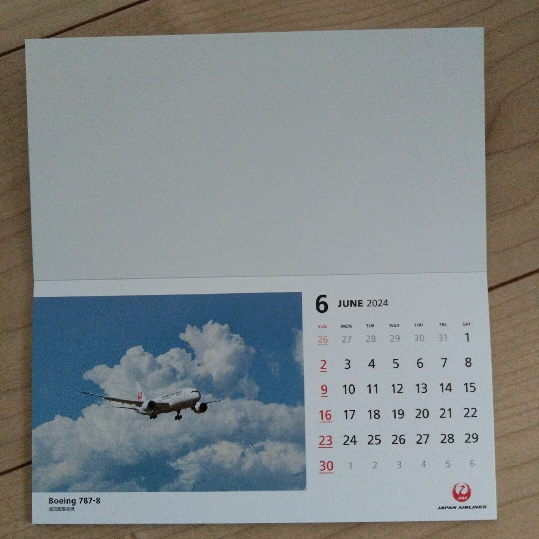 JAL(日本航空)(ジャル(ニホンコウクウ))のJAL FLEET CALENDAR2024 インテリア/住まい/日用品の文房具(カレンダー/スケジュール)の商品写真