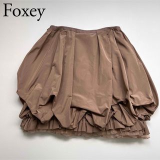 新品未使用品♪FOXEYシルクグログランスカート42