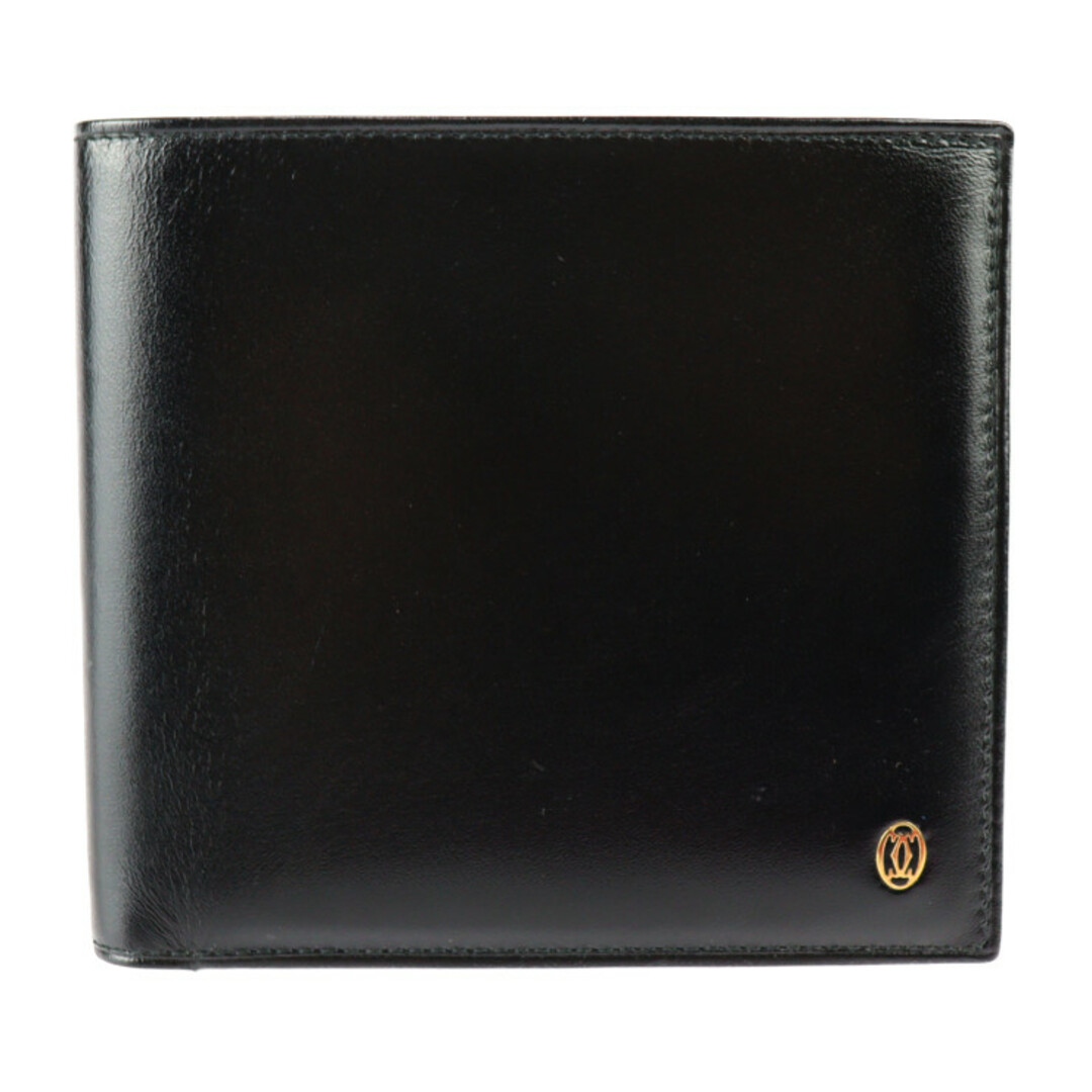 【新品未使用】【A.P.C】カーブレザー二つ折り財布ブラック