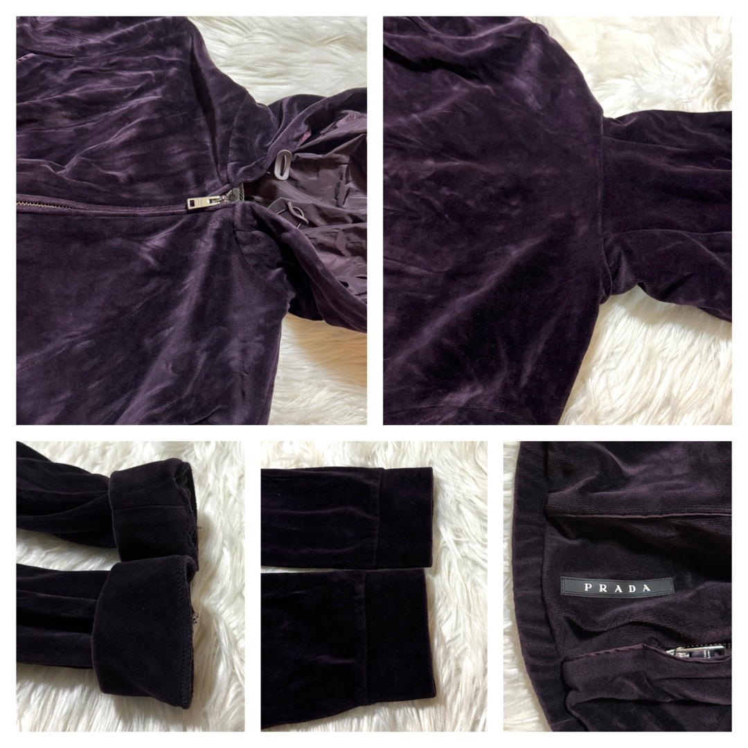 PRADA - 本物 美品 プラダ スポーツ ZIP UP ベロア セットアップ PRADA - 本物 美品 プラダ スポーツ ZIP UP ベロア セットアップ
