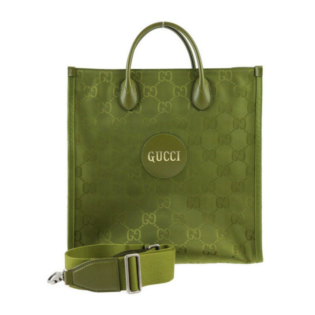 Gucci(グッチ)のGUCCI グッチ Off The Grid オフザグリッド ミディアム トートバッグ トートバッグ 696043   GGナイロン フォレストグリーン シルバー金具  2WAY ショルダーバッグ 日本限定 2023年モデル 【本物保証】 メンズのバッグ(トートバッグ)の商品写真