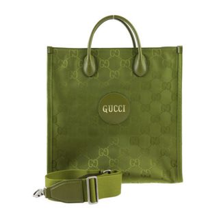 グッチ(Gucci)のGUCCI グッチ Off The Grid オフザグリッド ミディアム トートバッグ トートバッグ 696043   GGナイロン フォレストグリーン シルバー金具  2WAY ショルダーバッグ 日本限定 2023年モデル 【本物保証】(トートバッグ)