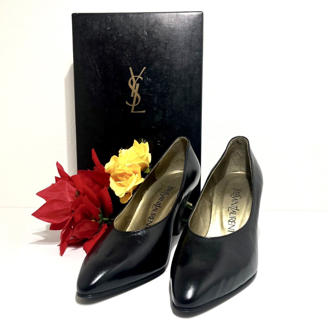 Yves Saint Laurent(イヴサンローラン)の【極美品】SAINT LAURENT サンローラン パンプス レディースの靴/シューズ(ハイヒール/パンプス)の商品写真