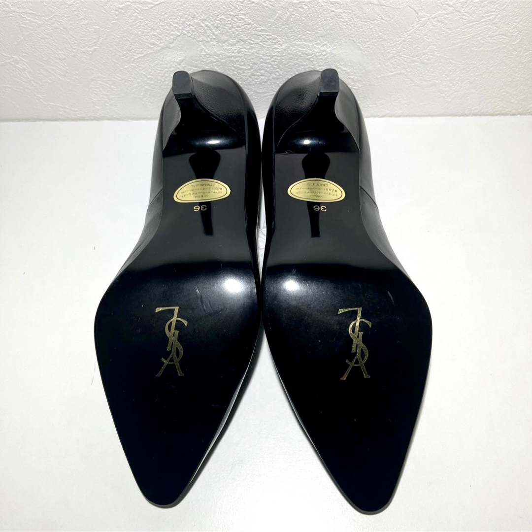 Yves Saint Laurent(イヴサンローラン)の【極美品】SAINT LAURENT サンローラン パンプス レディースの靴/シューズ(ハイヒール/パンプス)の商品写真