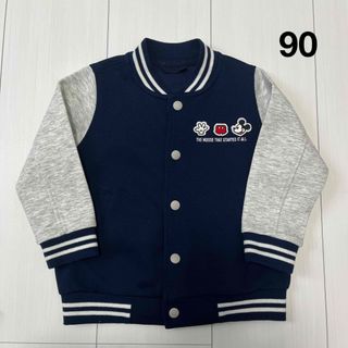 ユニクロ(UNIQLO)のユニクロ ミッキー スタジャン サイズ90(ジャケット/上着)