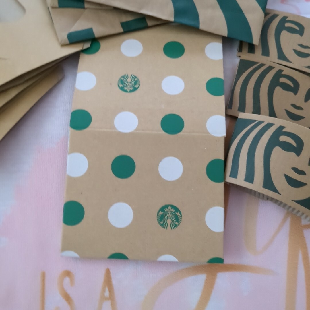 Starbucks(スターバックス)のスタバの紙袋、スリーブ、箱、ホルダー3セット レディースのバッグ(ショップ袋)の商品写真