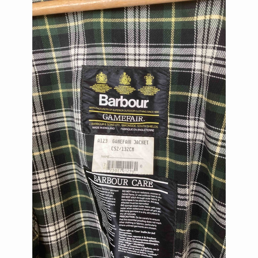 Barbour(バーブァー)のバブアー　ゲームフェア　C52 旧タグ メンズのジャケット/アウター(ステンカラーコート)の商品写真