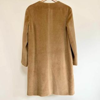 極美品 定価18万 Theory luxe アルパカウール ノーカラーコート