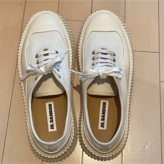 ジルサンダー(Jil Sander)のJIL SANDER キャンバススニーカー(スニーカー)