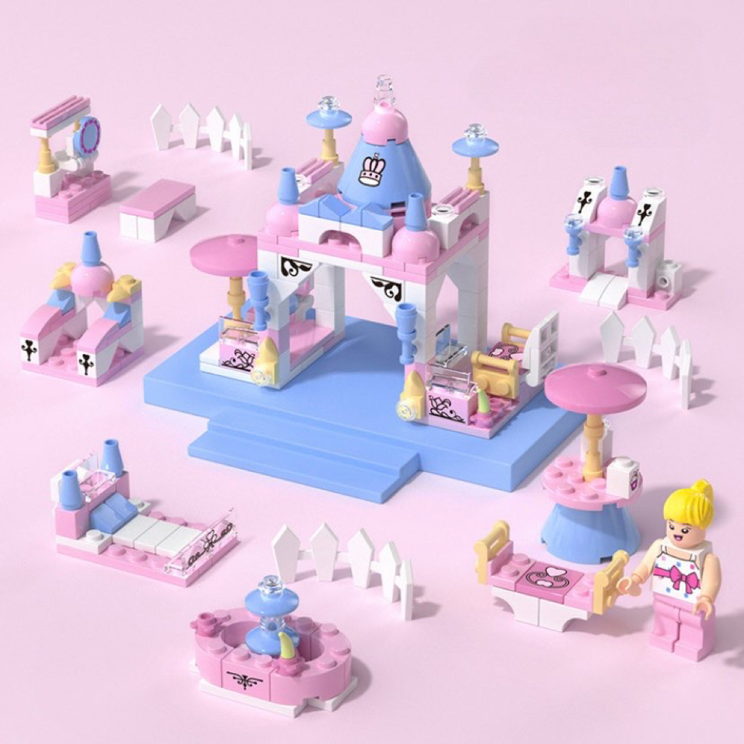 お家 ピンク 女の子 おもちゃ ガーデニング LEGO互換 匿名配送 数量限定 キッズ/ベビー/マタニティのおもちゃ(知育玩具)の商品写真