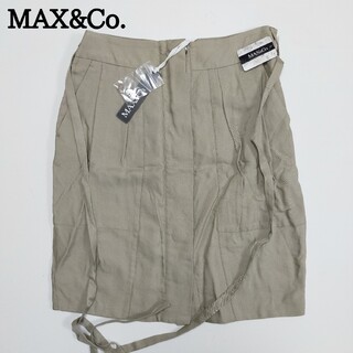 新品タグ付き　MAX&Co. マックスアンドコー　スカート　ゴールド　『40』