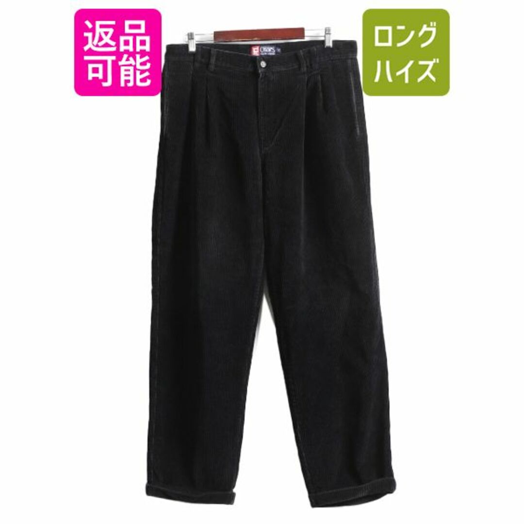 Ralph Lauren(ラルフローレン)の90s チャップス ラルフローレン 太畝 コーデュロイ パンツ 36 30 黒 メンズのパンツ(スラックス)の商品写真