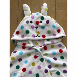 ◾️美品◾️うさぎフード付きのフリースブランケット◾️めっちゃ可愛い🩷(毛布)