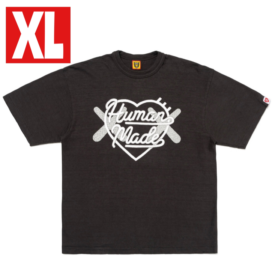 【ＸＬ】KAWS MADE GRAPHIC T-SHIRT 黒　ヒューマンメイド100%COTTONCOLOR