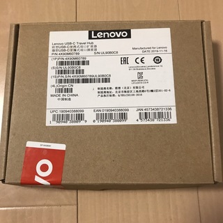 レノボ(Lenovo)のLenovo USB Type-C トラベル ハブ 4X90M60789(PC周辺機器)