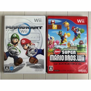 Wii マリオブラザーズ マリオカート ジャンク品(家庭用ゲームソフト)