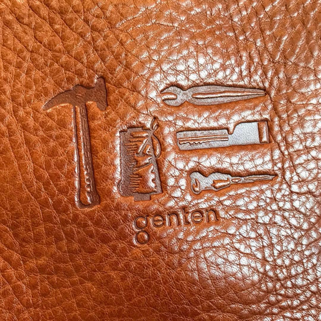 genten - 【2点セット♪】ゲンテン レザートートバッグ ブラウン genten - 【2点セット♪】ゲンテン レザートートバッグ ブラウン