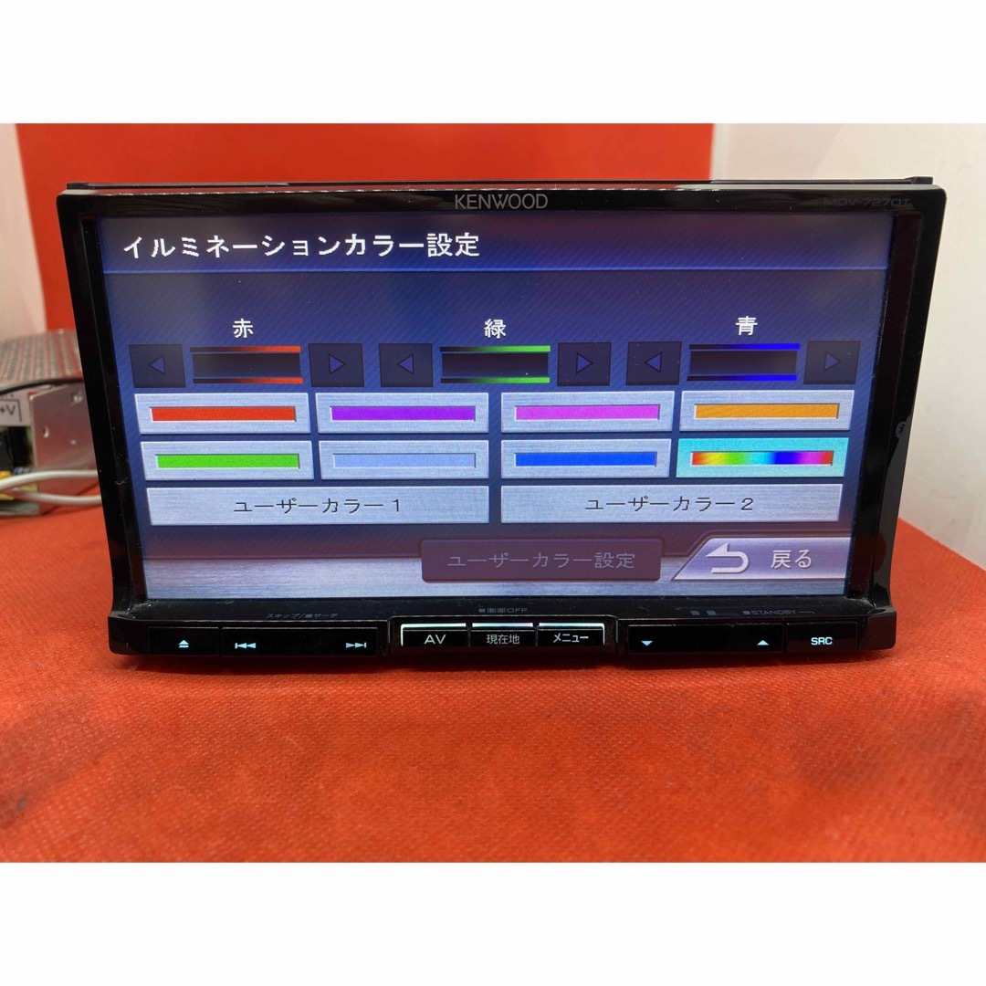 KENWOOD 最上級　MDV-727DT フルセグTV  新品バックカメラ付き