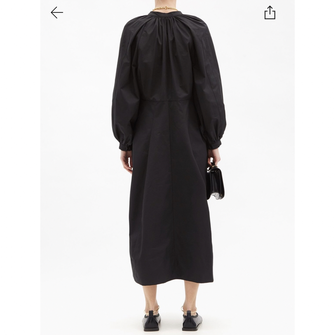 Jil Sander(ジルサンダー)のJil sander ジルサンダー バルーンスリーブロングワンピース レディースのワンピース(ロングワンピース/マキシワンピース)の商品写真