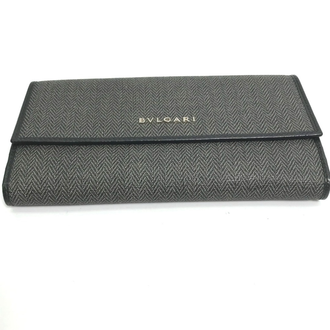 BVLGARI - ブルガリ BVLGARI ロゴ 33385 Wホック 長財布 PVC BVLGARI - ブルガリ BVLGARI ロゴ 33385 Wホック 長財布 PVC