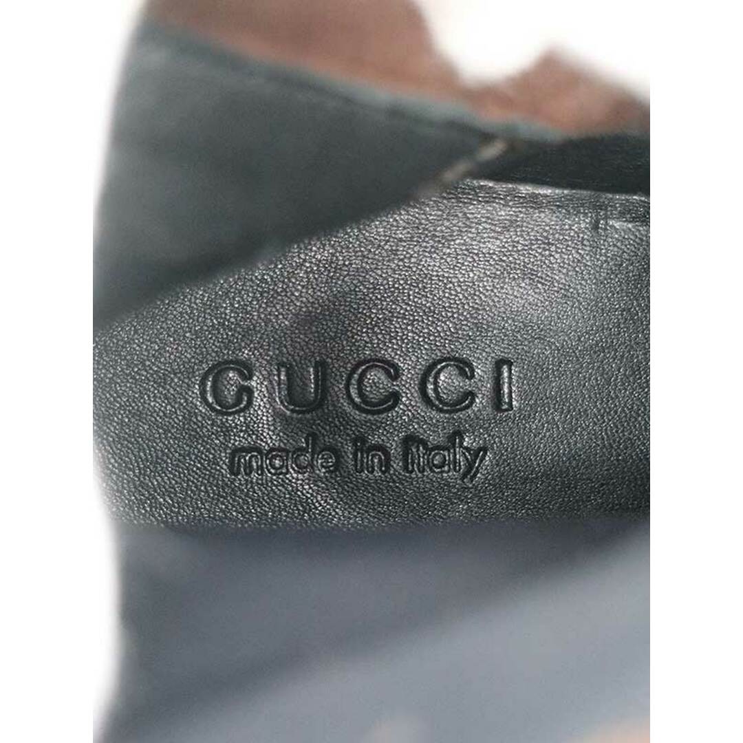 Gucci(グッチ)のGUCCI グッチ サイドジップ スエードレザーブーツ ブラウン 9 メンズの靴/シューズ(ブーツ)の商品写真