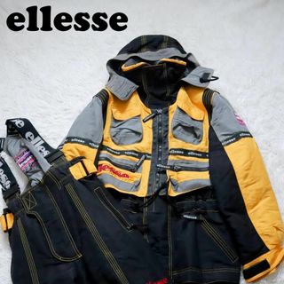 Ellese エレッセスキーウェア 上下セット メンズO レトロ 大きいサイズ