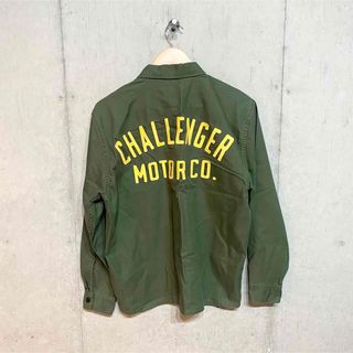 ネイバーフッド(NEIGHBORHOOD)のCHALLENGER MOTOR CO. SHIRT オリーブ(ミリタリージャケット)