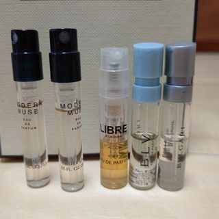 エスティローダー(Estee Lauder)の香水　サンプル　エスティローダー　YSL　サンローラン　ブルガリ　5本セット(香水(女性用))