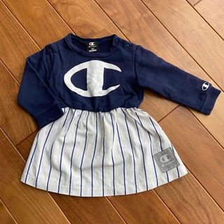 チャンピオン(Champion)のチャンピオン トレーナー ワンピース 90 ネイビー 紺(ワンピース)