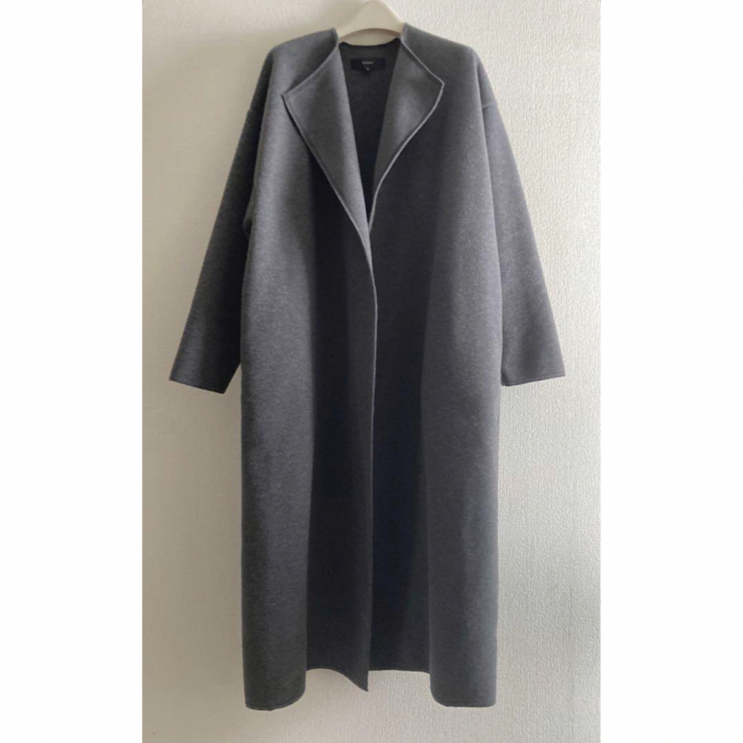 美品23AWフローレント DOUBLE MOSSA LONG COAT